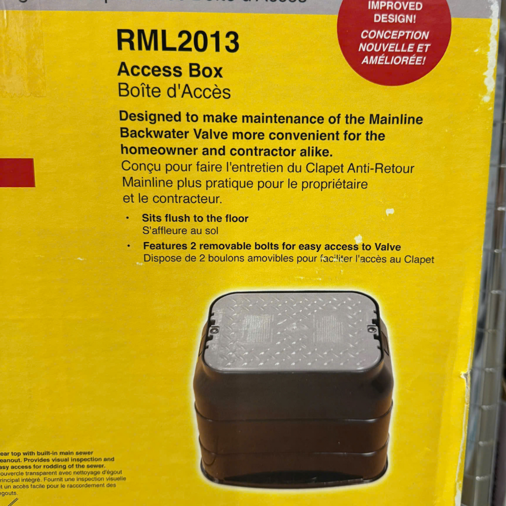 Backwater Valve + Access Box