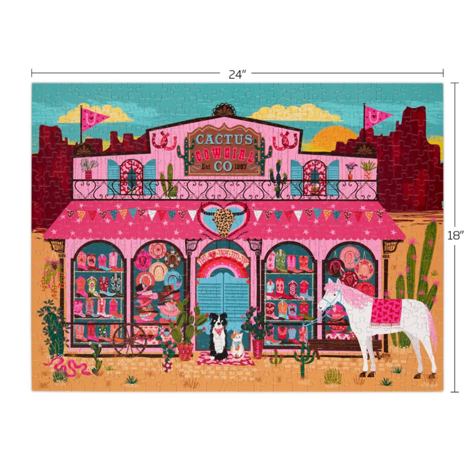 Cactus Cowgirl Puzzle 500Pcs