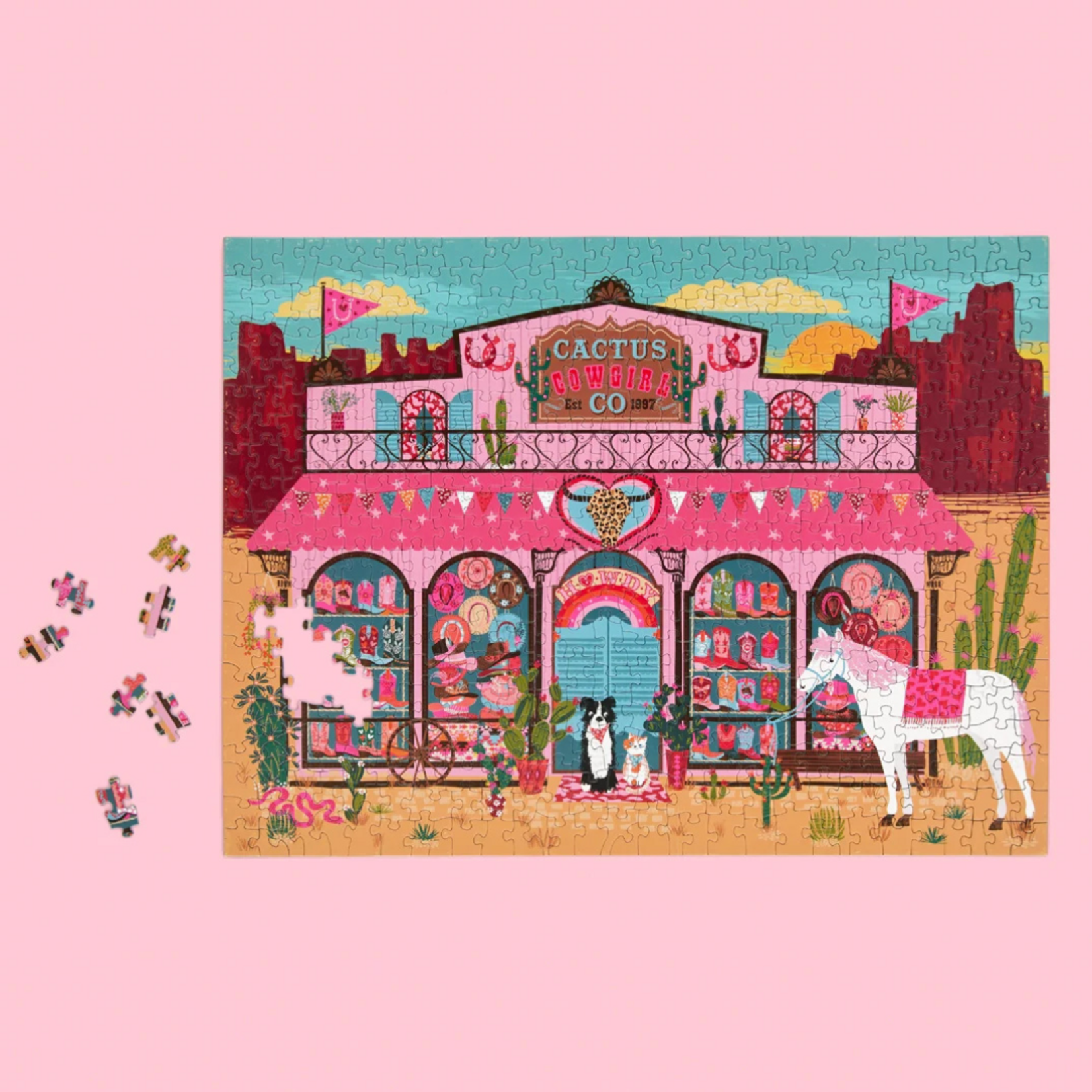 Cactus Cowgirl Puzzle 500Pcs