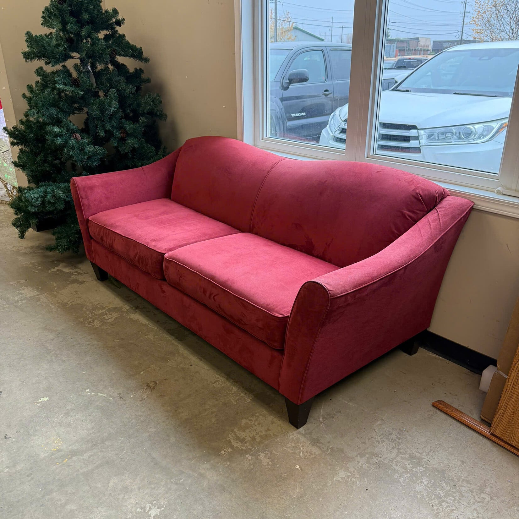 Burgundy Sofa-Lazy Boy
