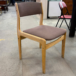 Wood Chairs w/cloth cushions