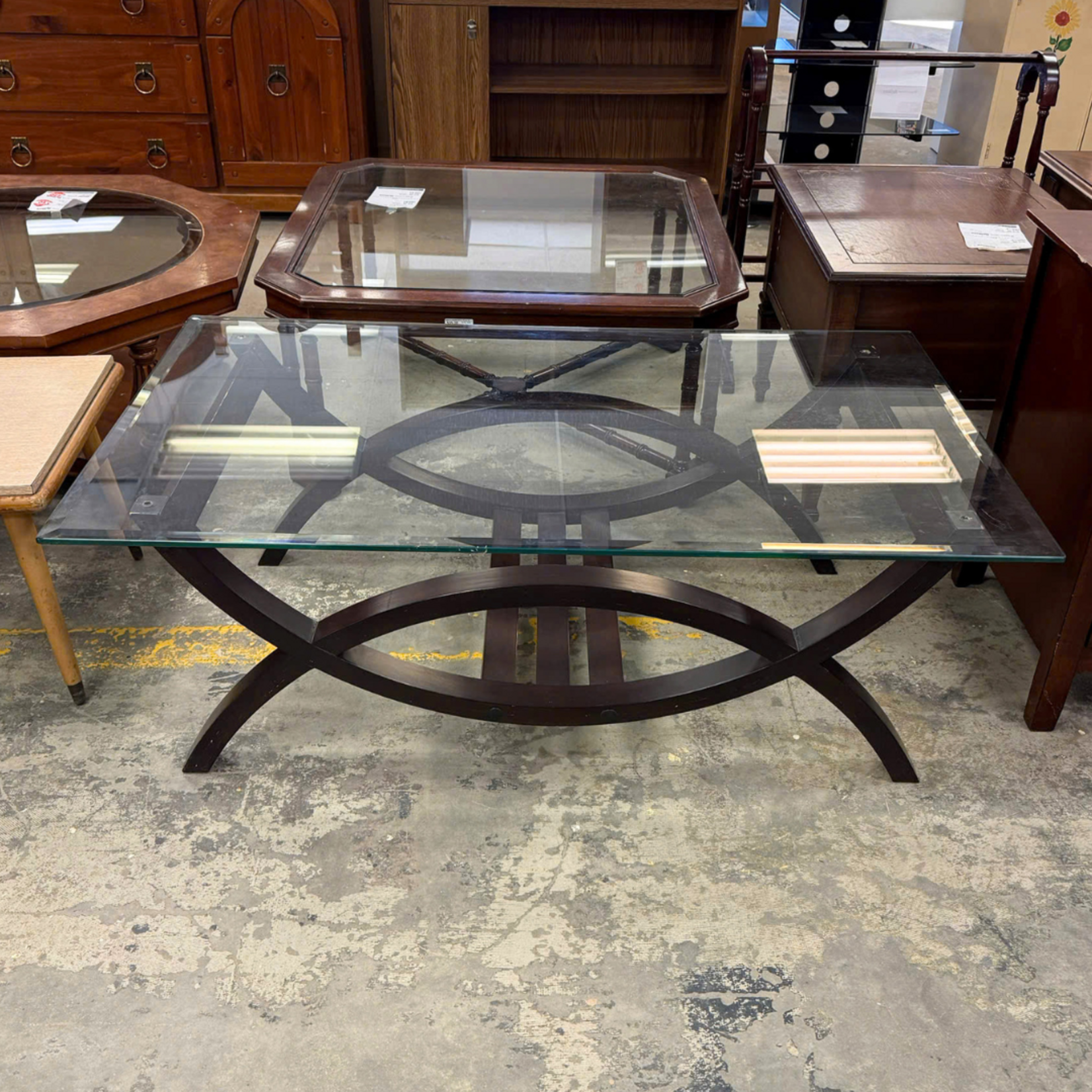 Glass Rectangle Coffee Table