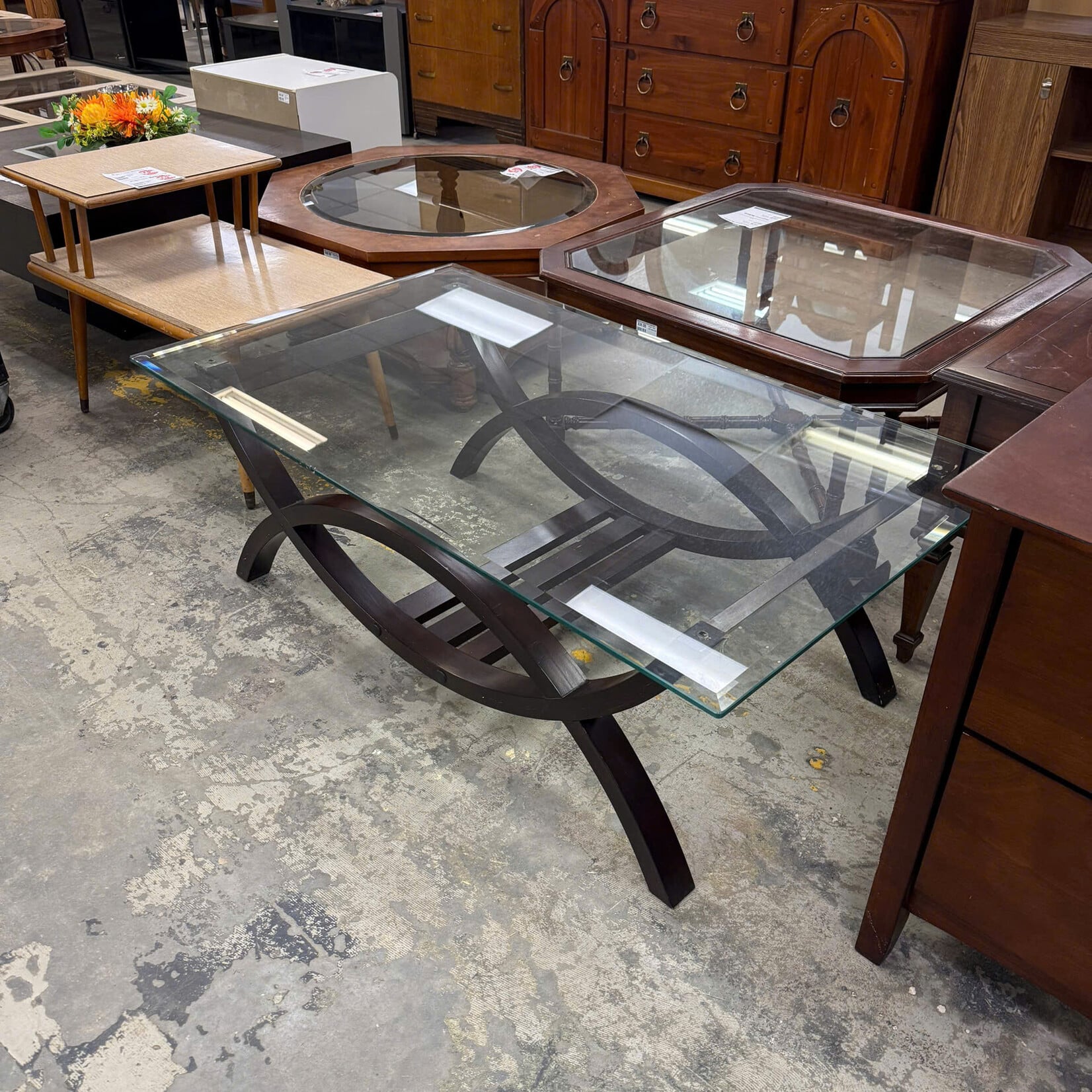 Glass Rectangle Coffee Table