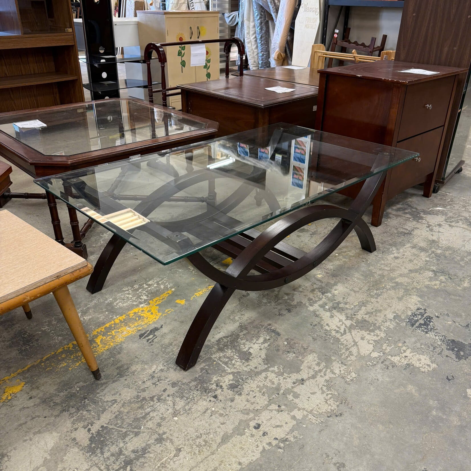Glass Rectangle Coffee Table