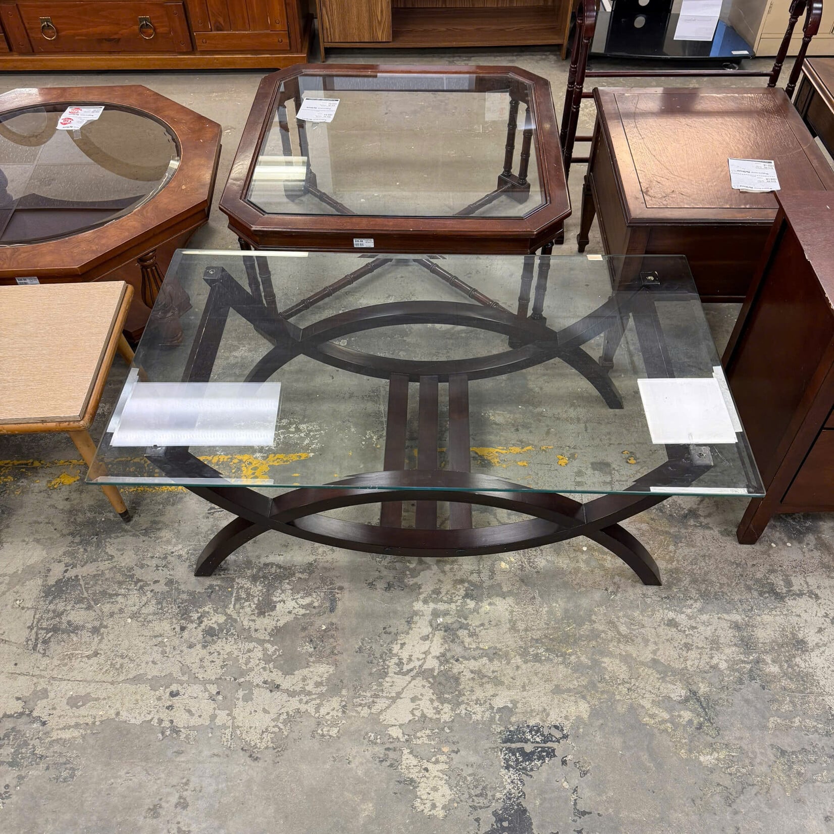 Glass Rectangle Coffee Table