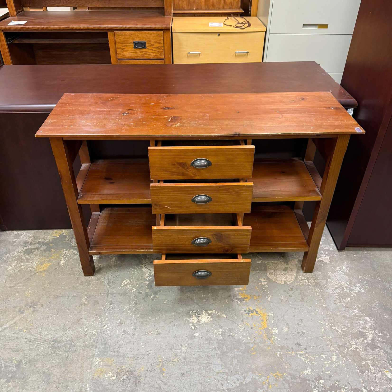 Console Table With 4-Drawers