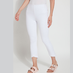 Lysse White Crop Bottom Accent Legging