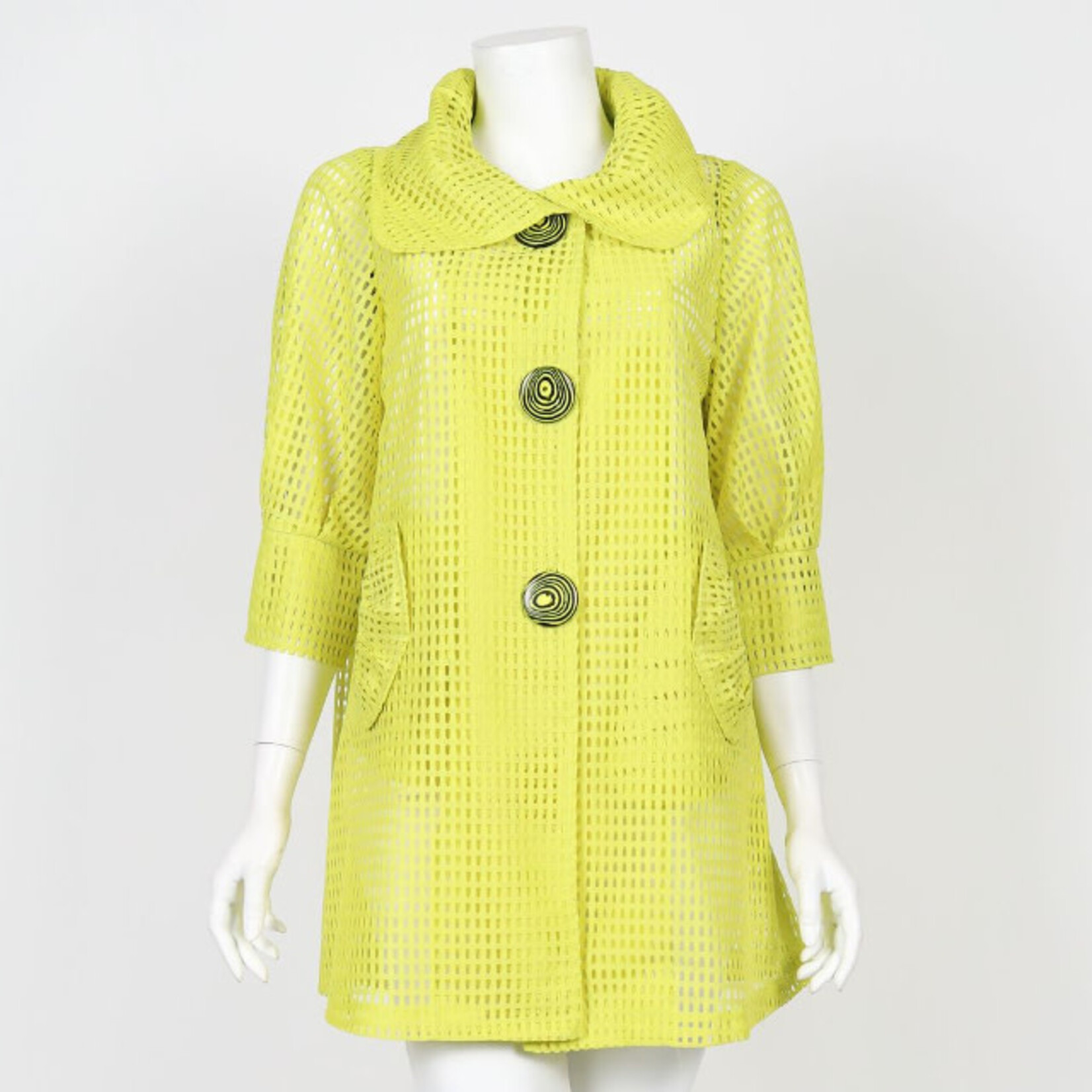 IC Collection Lime Green Mesh Jacket