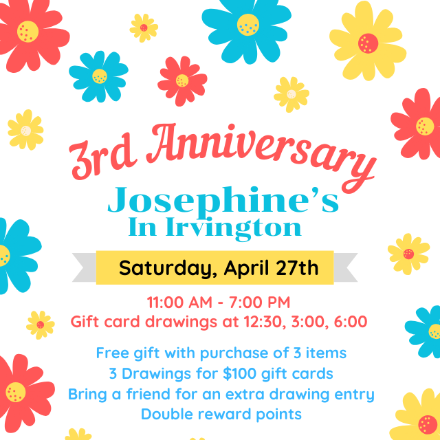 Josephine's In Irvington celebrates turning THREE!!
