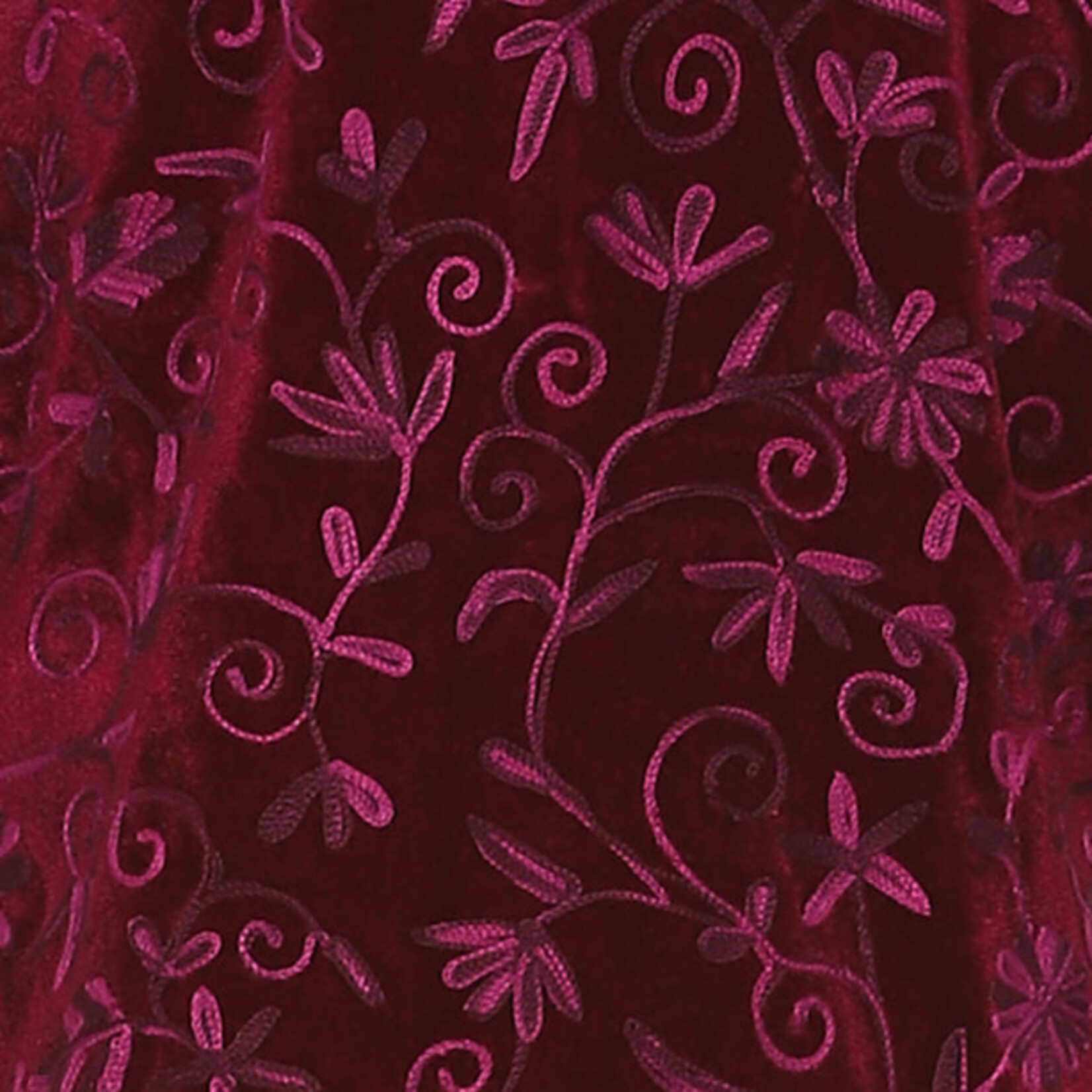 Parsley and Sage Velvet Magenta Embroidered Pippa Jacket