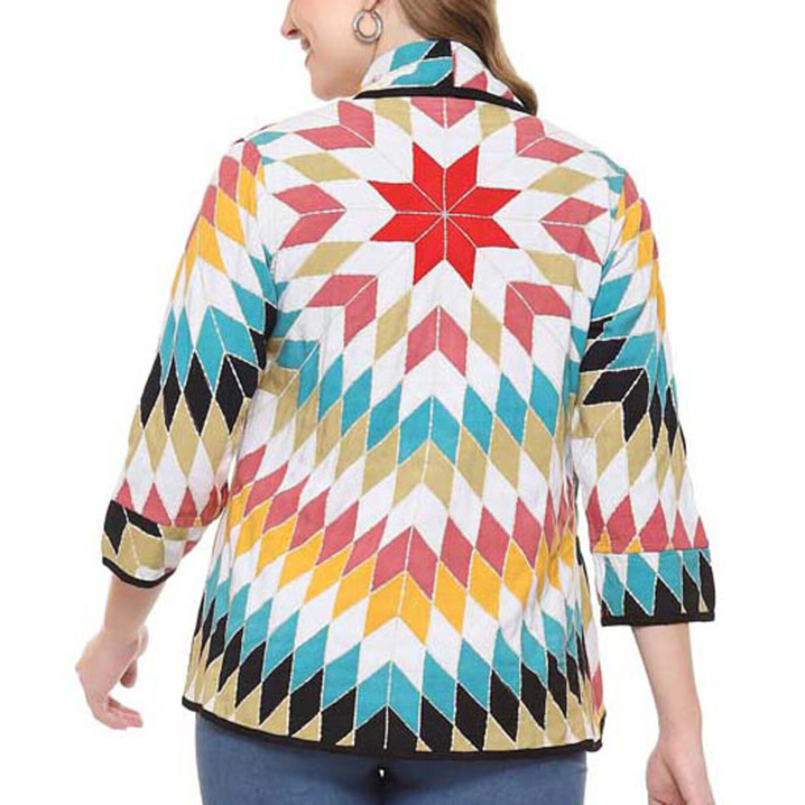 Parsley and Sage Reversible Quilt Inspired Aurora Jacket