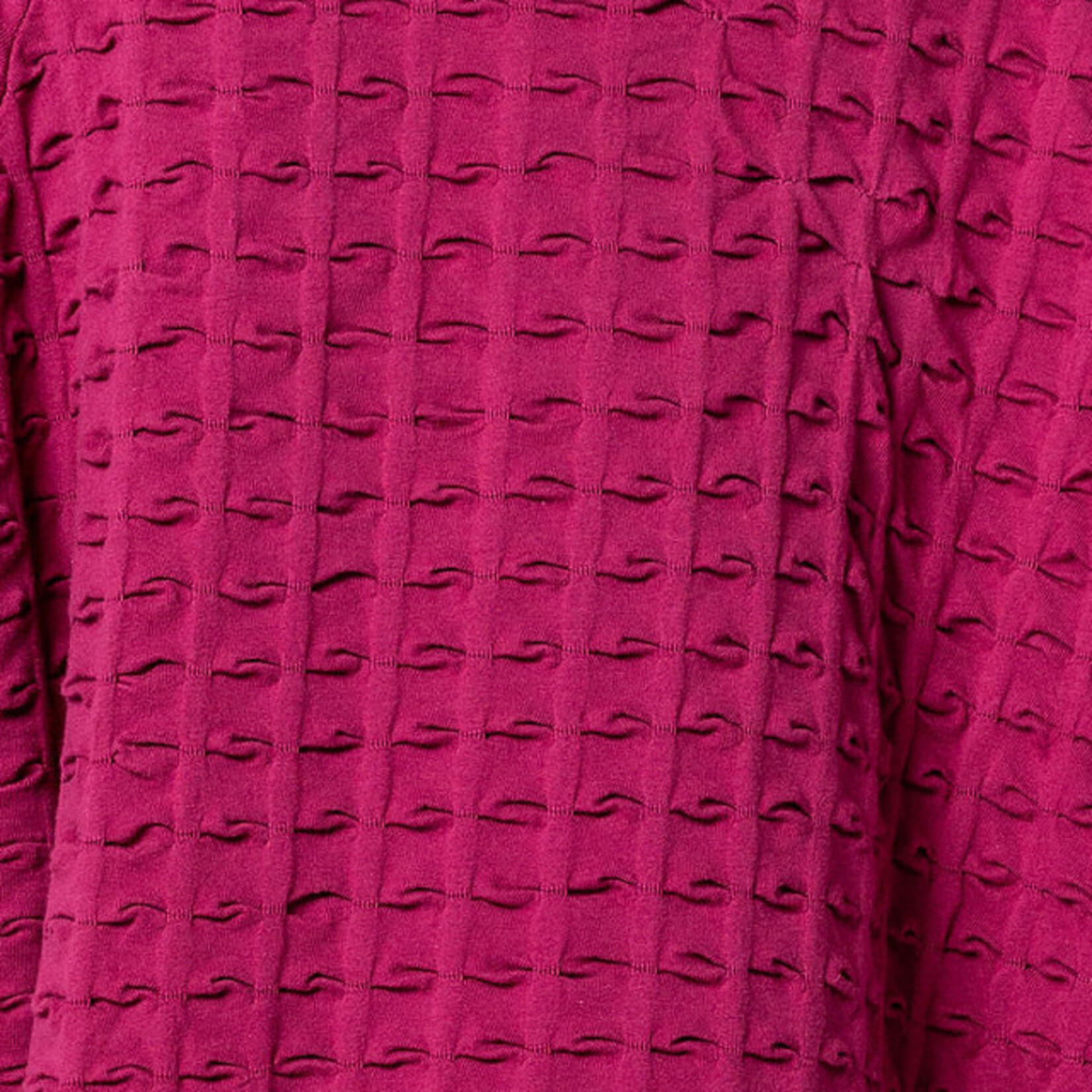 Komil Cotton Waffle Weave Wineberry Top
