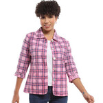 Parsley and Sage Reversible Pink & Blue Ivie Shirt Jacket