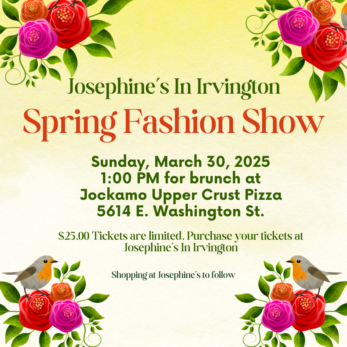 Our Annual Spring Fashion Show!!