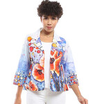 Parsley and Sage Reversible Cotton Floral Print Karla Jacket