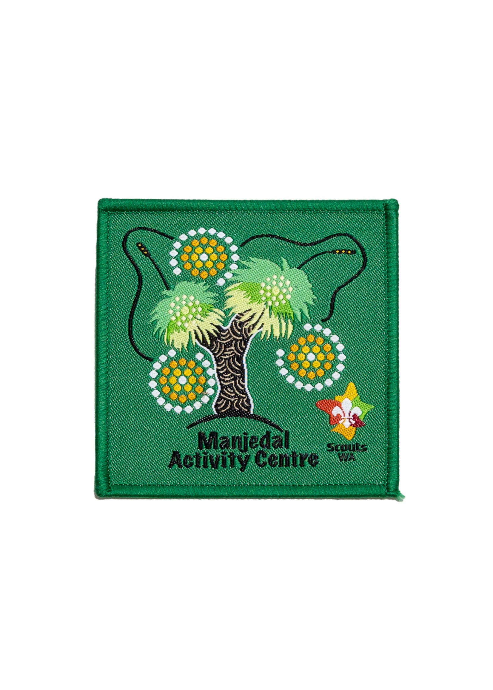 Manjedal Activity Centre Aboriginal Badges - Grass Tree (Balga) - Green