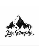 Large Sticker (Live Simply Mtn)
