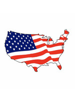 Small Sticker (USA Flag Country)