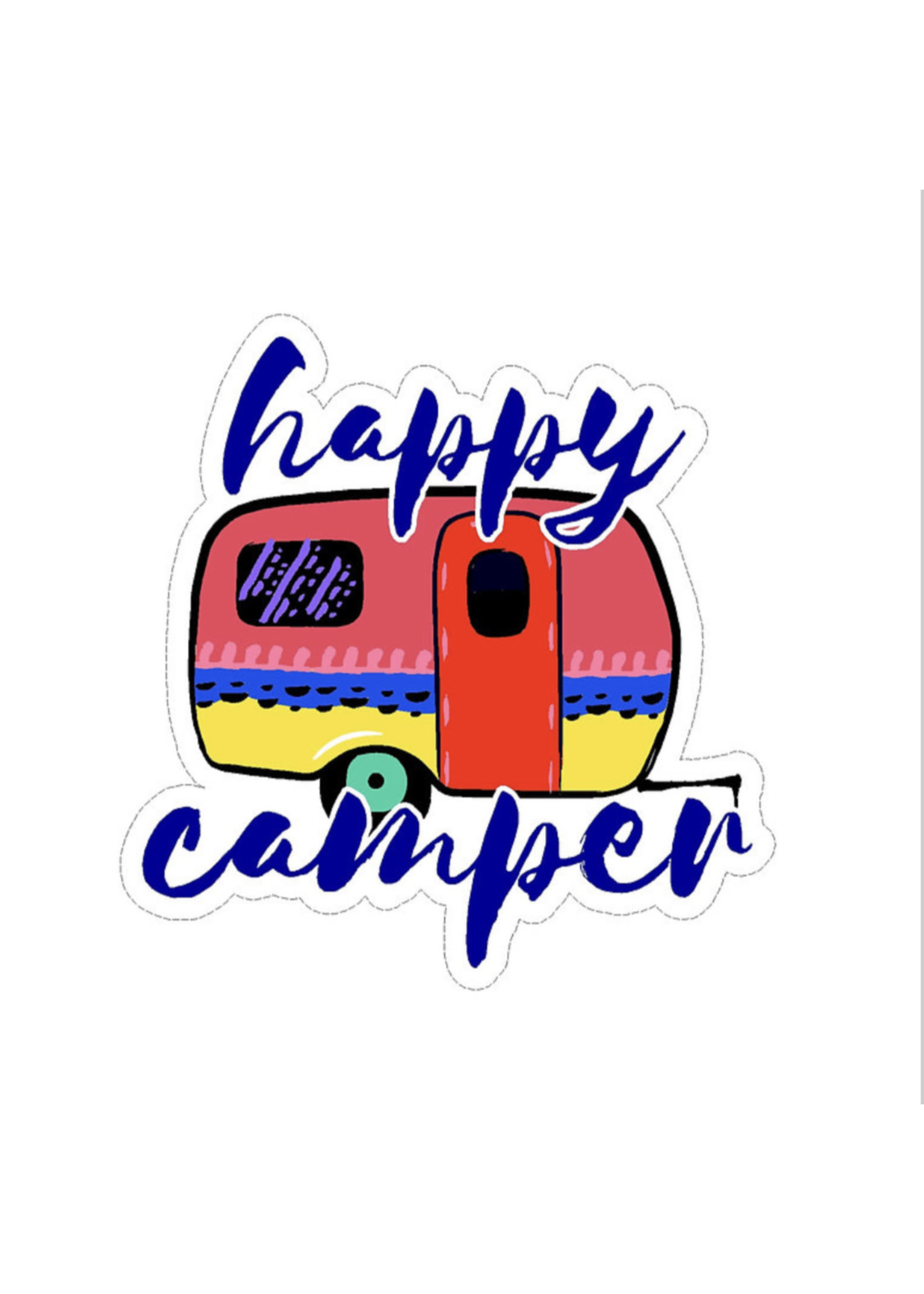 Large Sticker (Happy Camper)