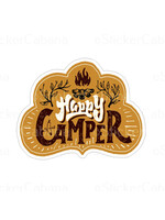 Large Sticker (Happy Camper Fire)