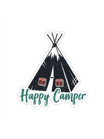 Small Sticker (Happy Camper Tent)