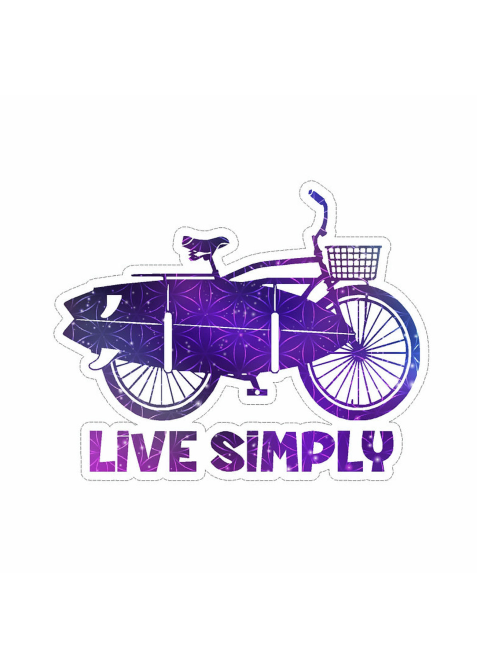 Large Sticker (Live Simply Surf)