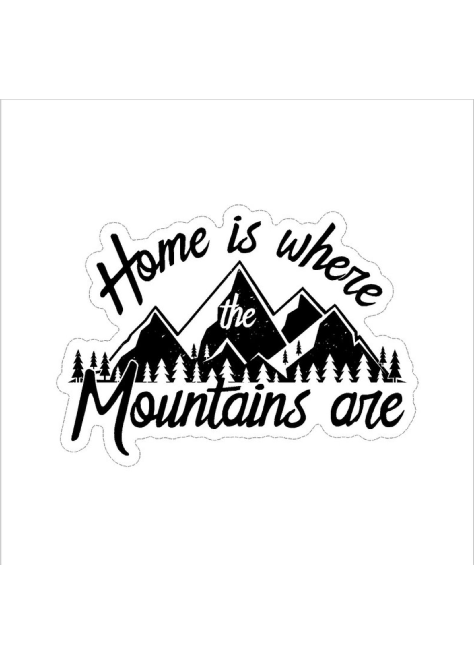 Large Sticker (Home Is Mountains)