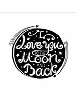Small Sticker (Moon & Back)