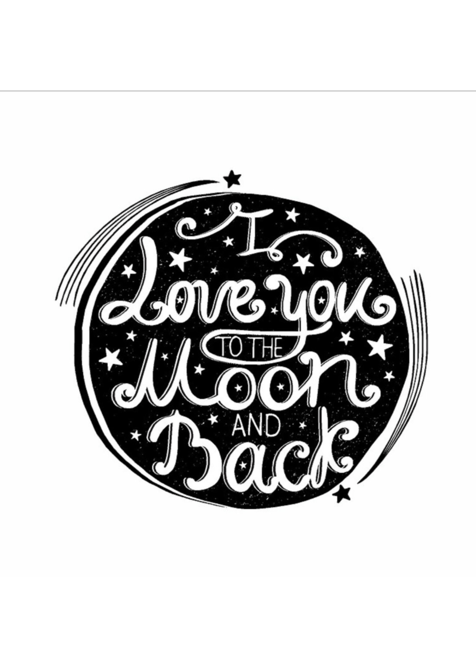 Small Sticker (Moon & Back)