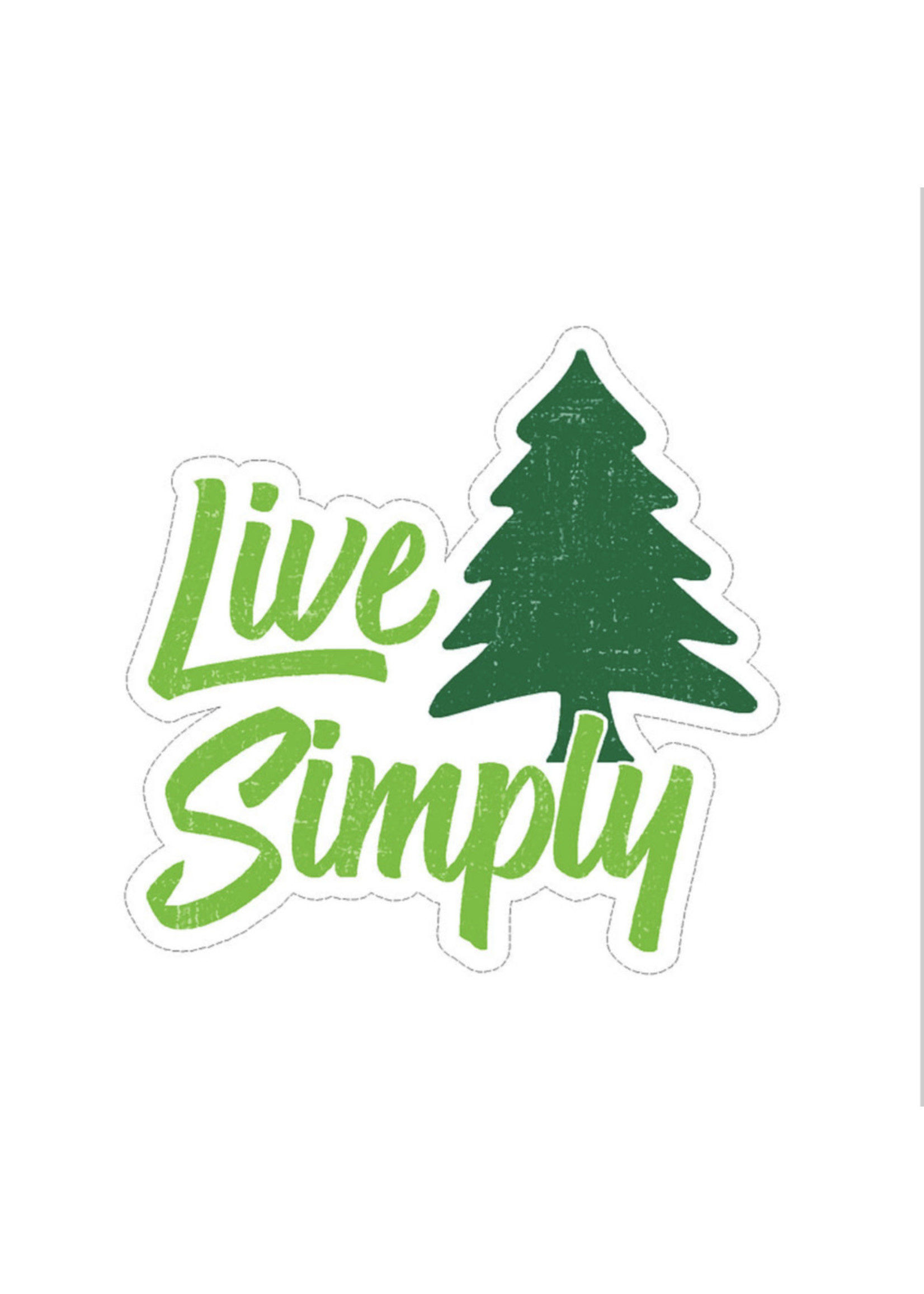 Small Sticker (Live Simply Tree)