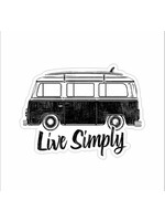 Small Sticker (Live Simply Bus Blk)
