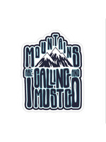 Large Sticker (Mountains Calling Snow)