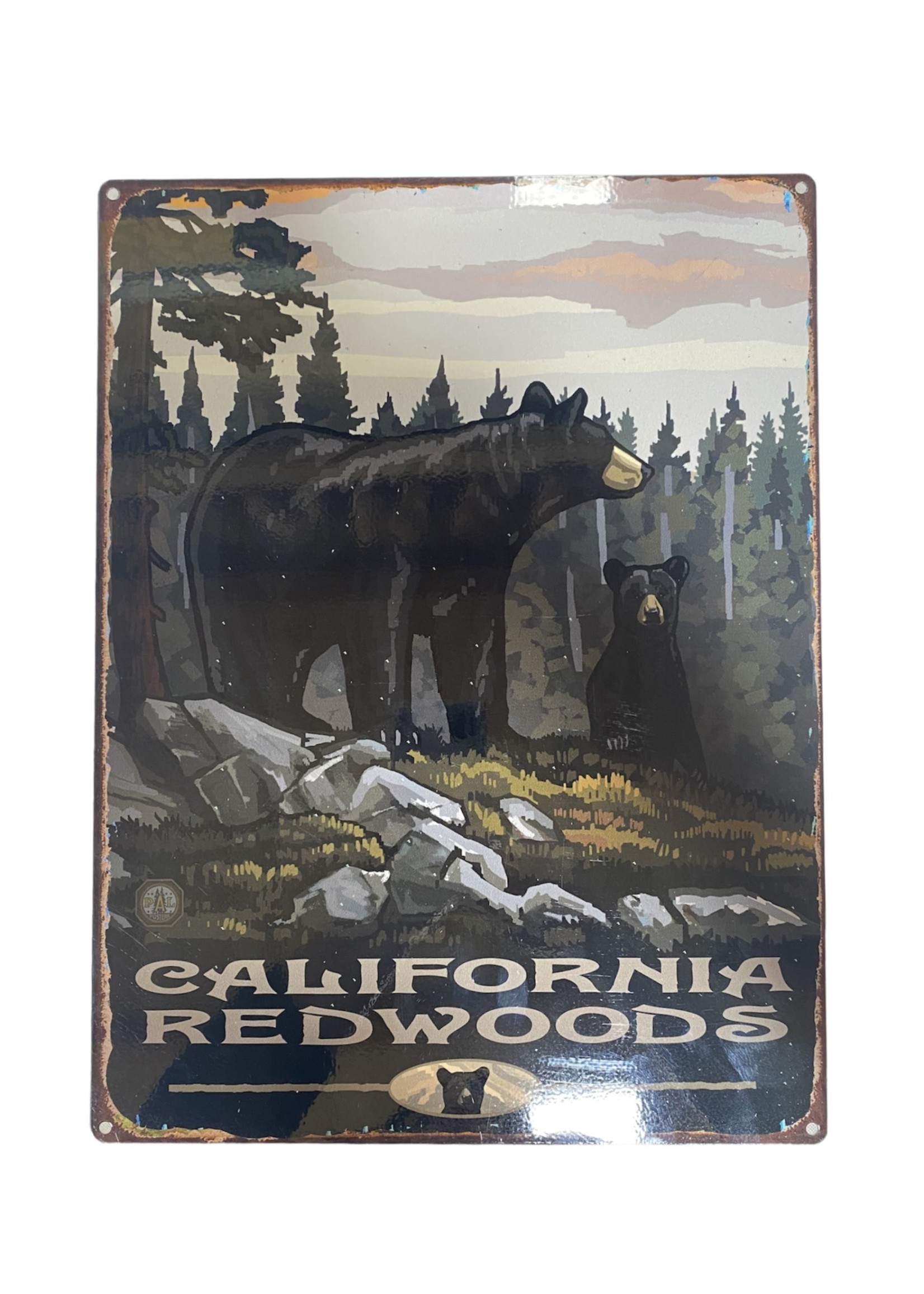 Metal Sign (Cal Redwoods Bear)