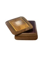 Square Elegant Box (Walnut, Nogale, Yellow Heart Burl, Spalted Birch)