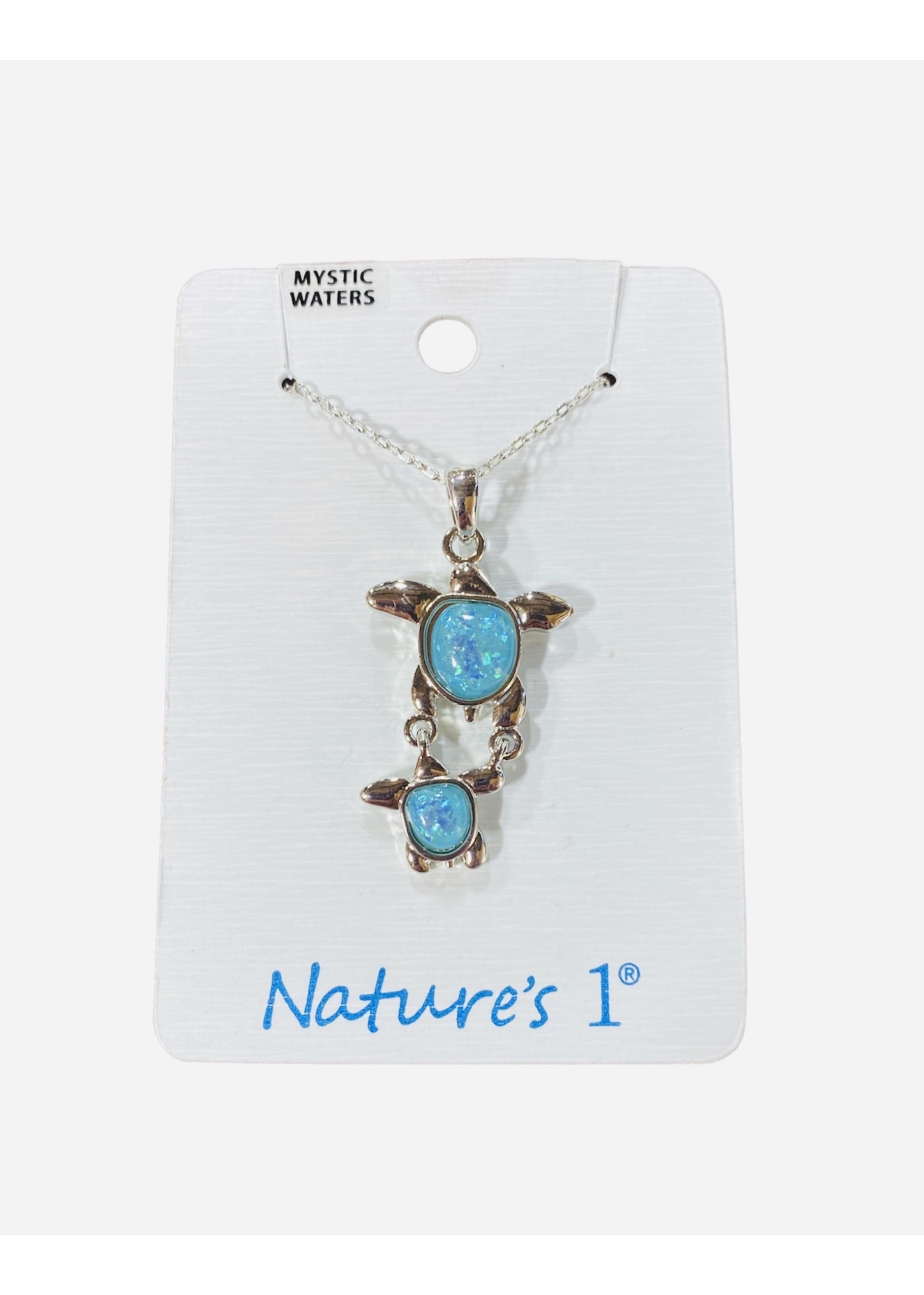 Nature's 1 (Double Sea Turtle Necklace MW)