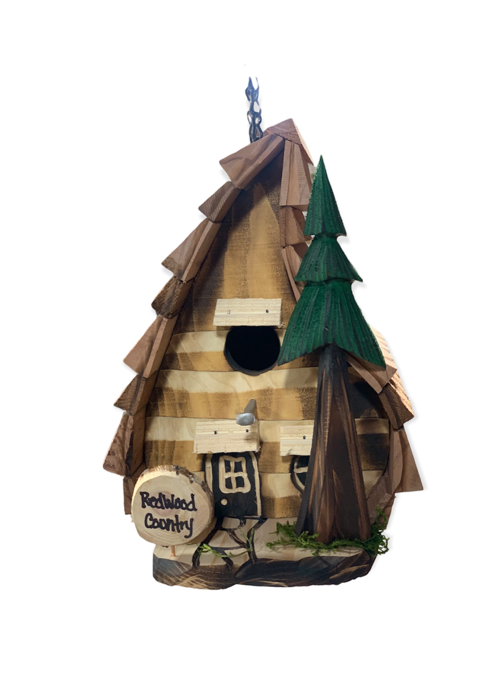 Made in Humboldt Redwood Birdhouse (Gnome)