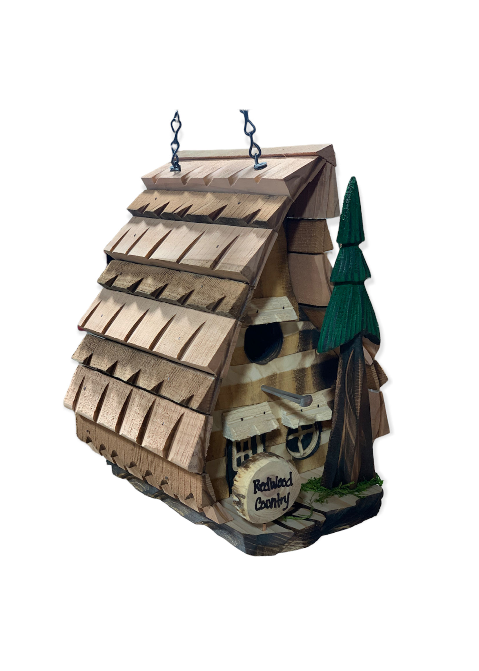 Made in Humboldt Redwood Birdhouse (Gnome)
