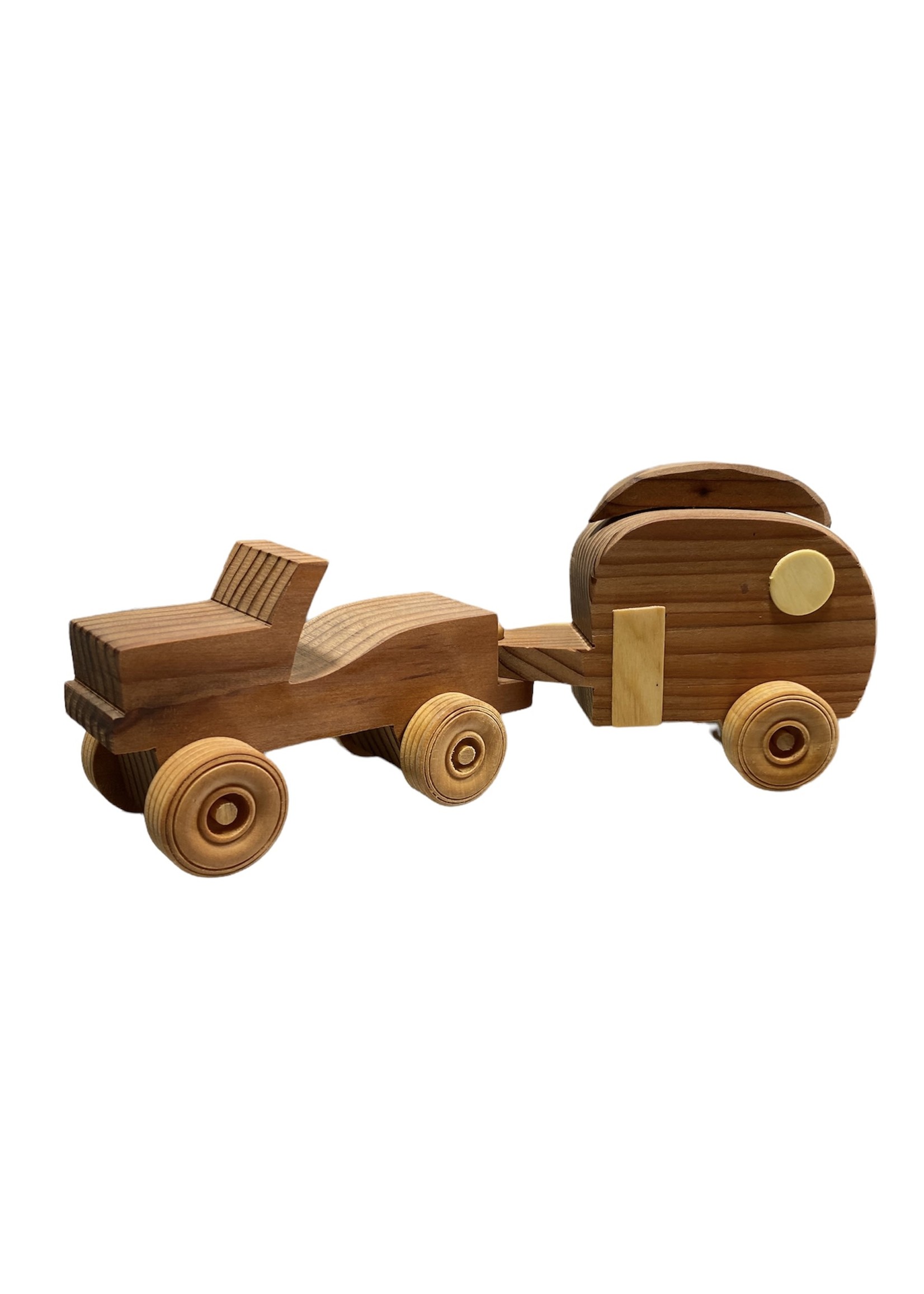 Wooden Toys (Jeep and Trailer)