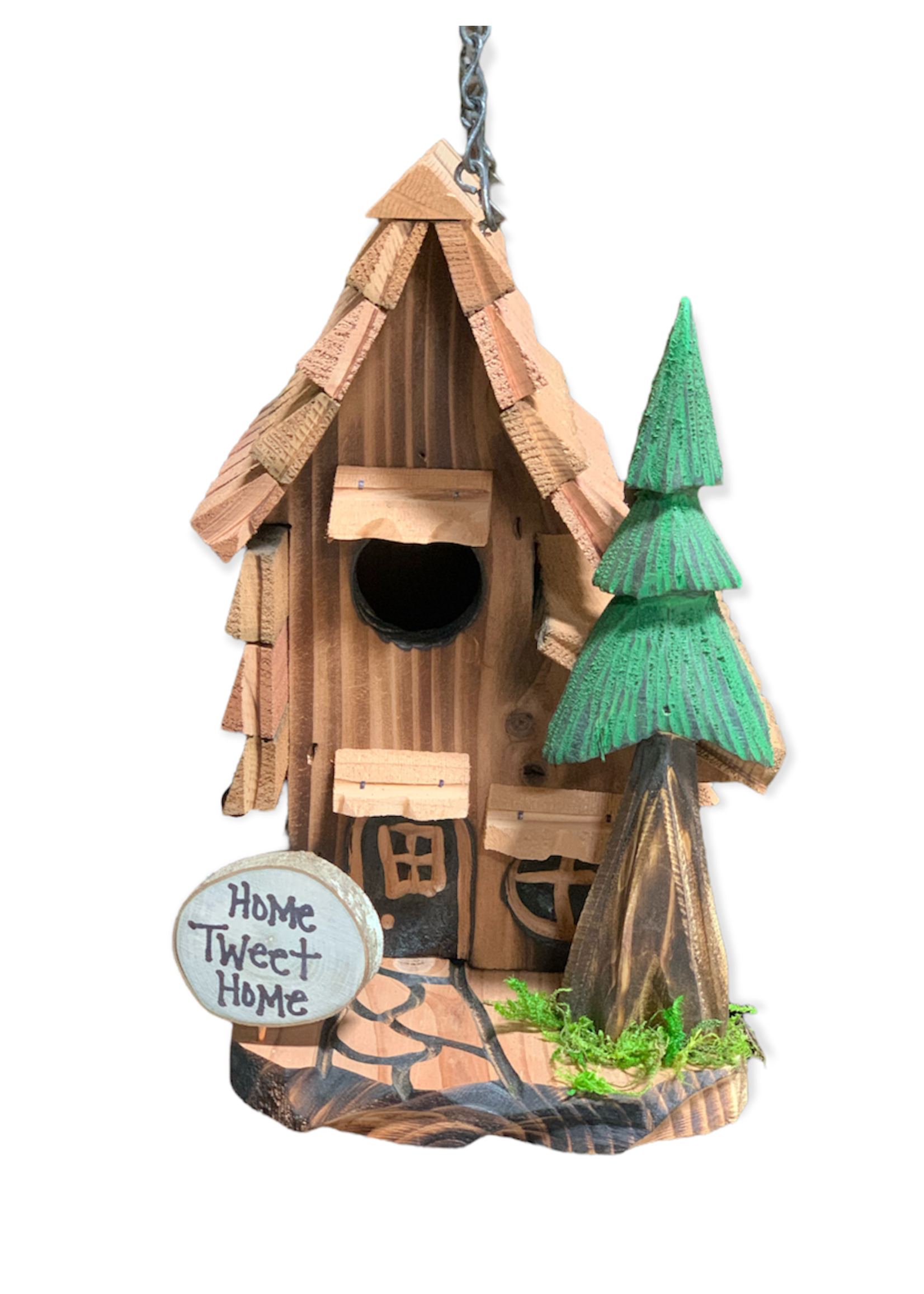 Made in Humboldt Redwood Birdhouse (Rustic)