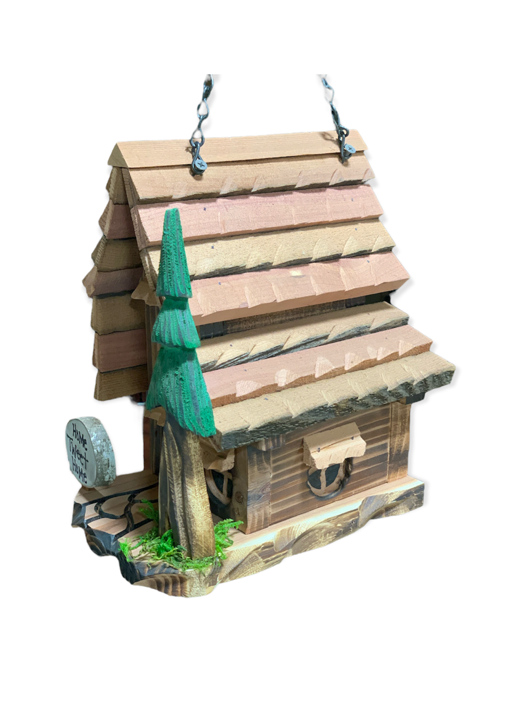 Redwood Birdhouse (Rustic)