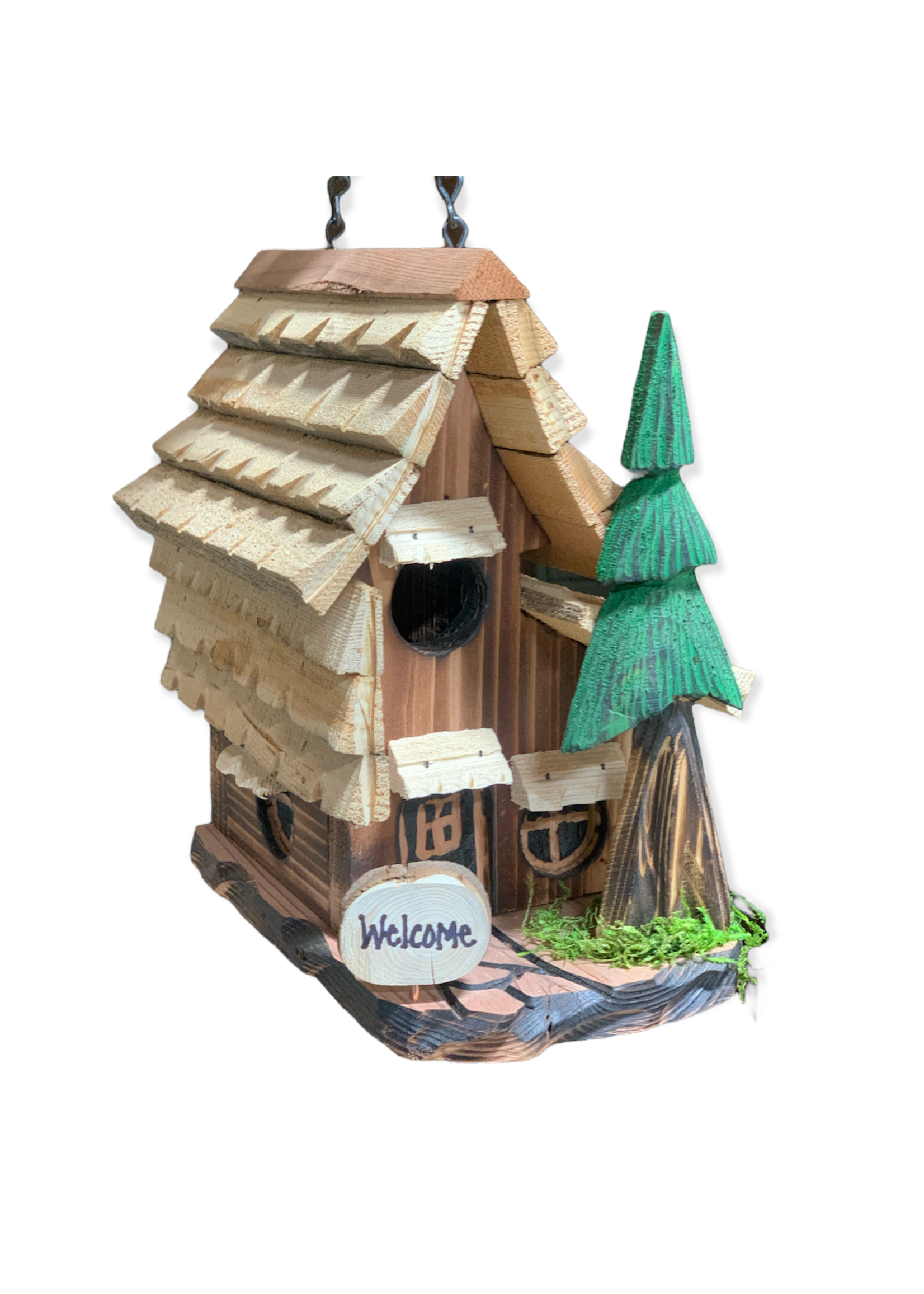 Made in Humboldt Redwood Birdhouse (Rustic)