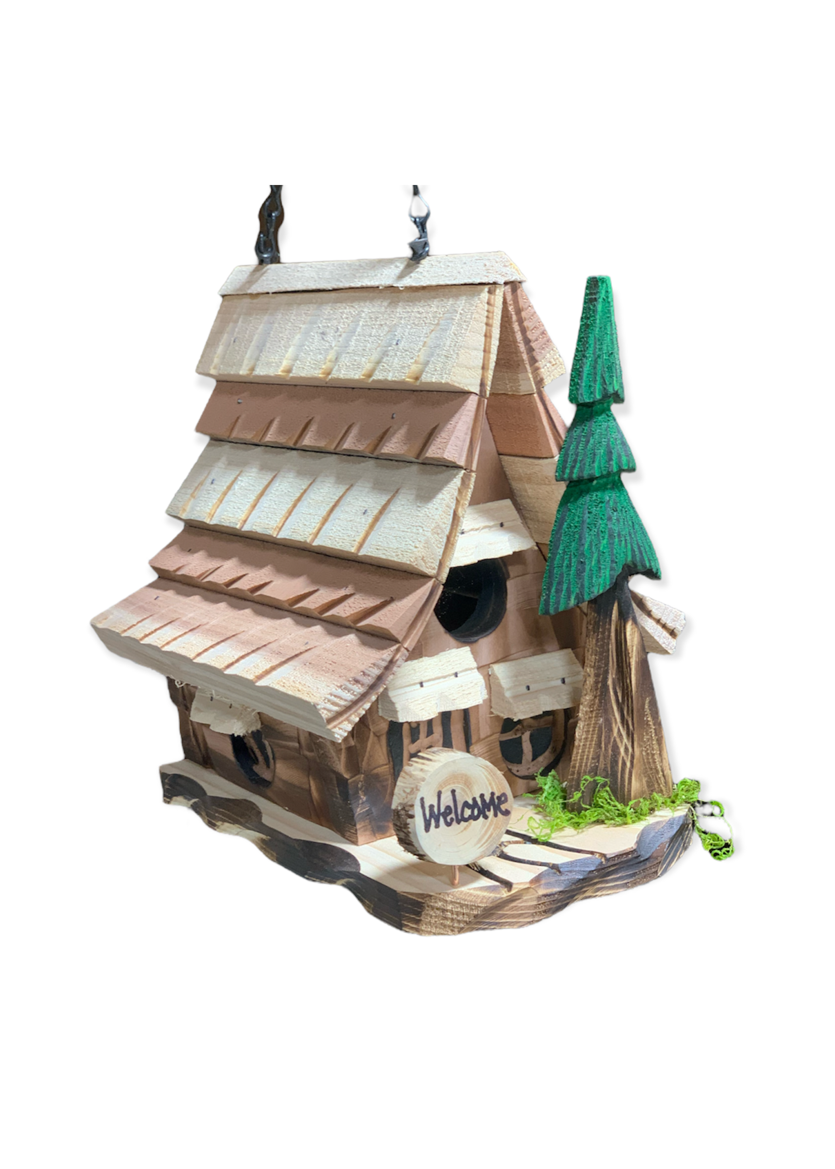 Made in Humboldt Redwood Birdhouse (Chalet)