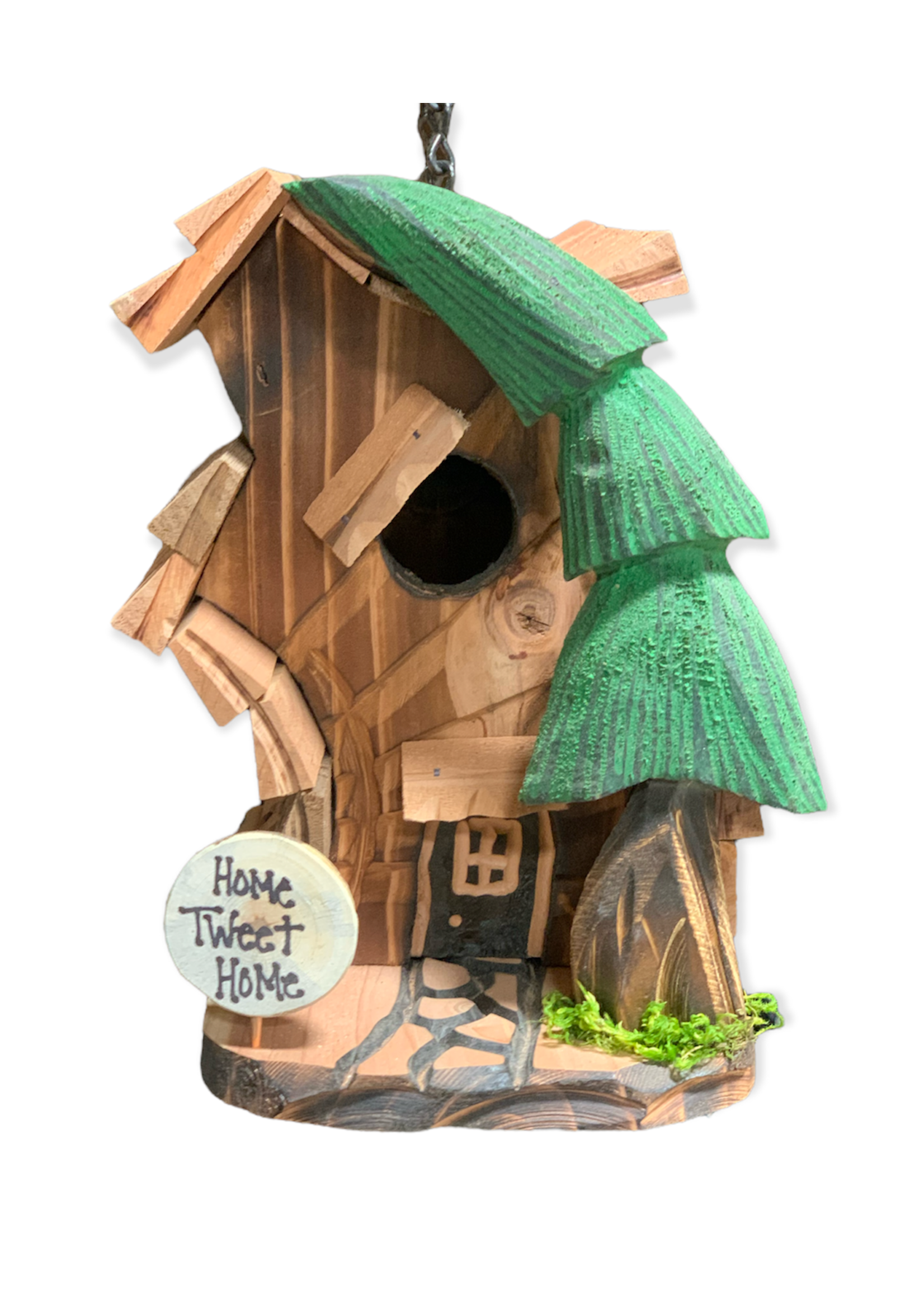 Redwood Birdhouse (Windblown)