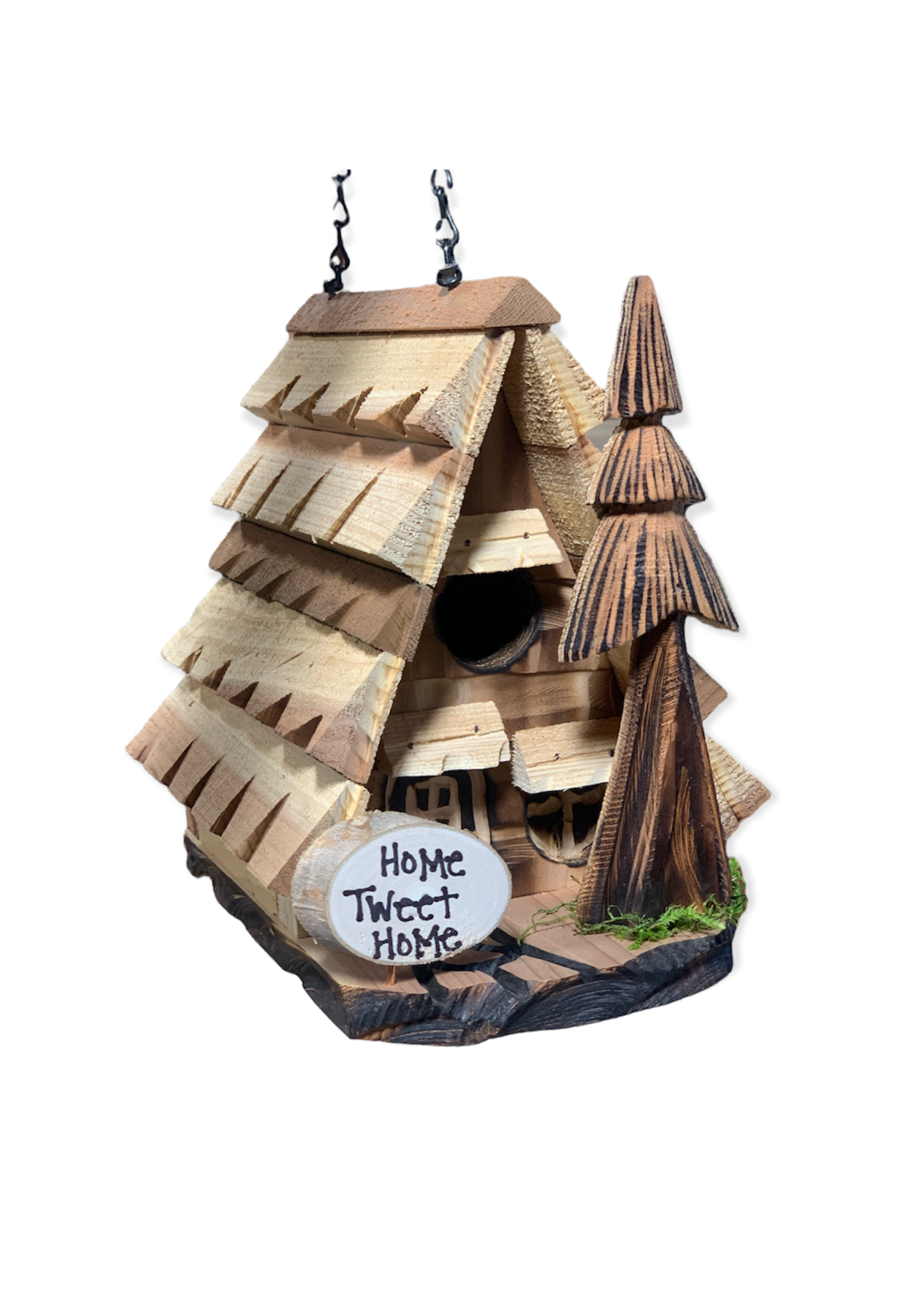 Redwood Birdhouse (A Frame)