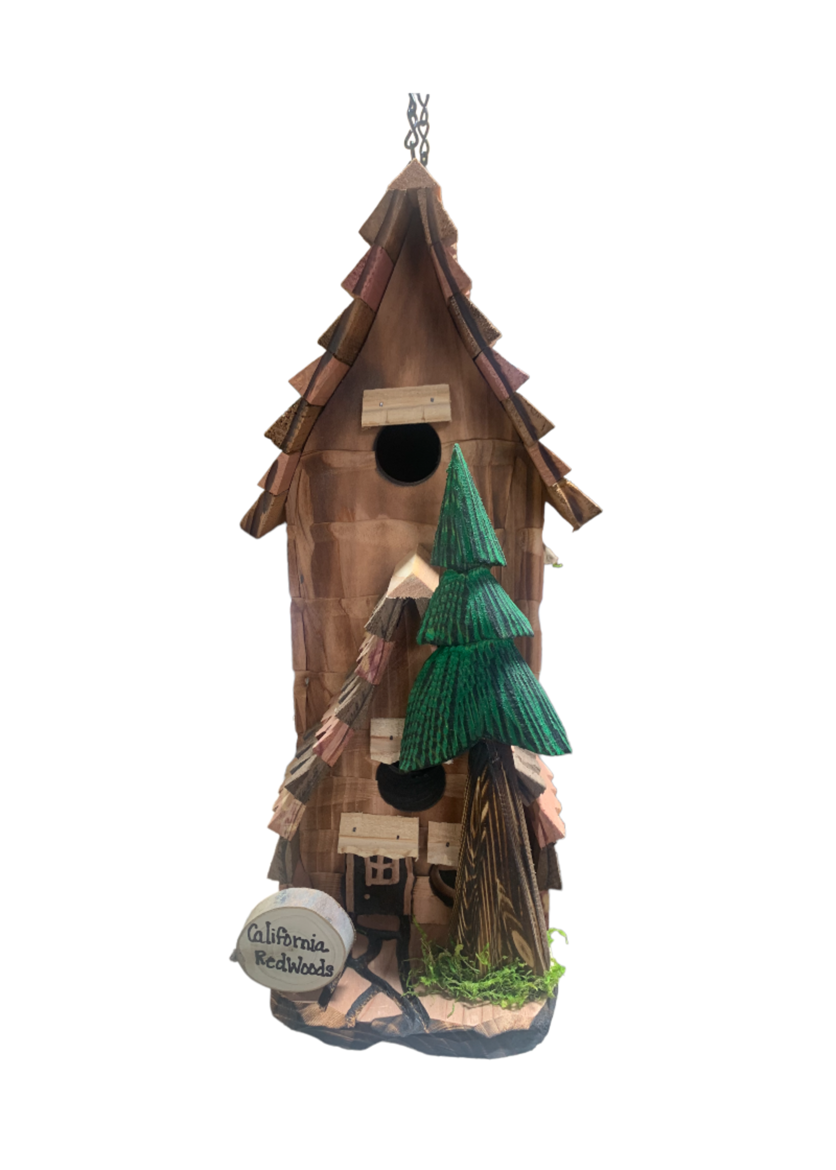 Made in Humboldt Redwood Birdhouse (Tear Drop - Large)