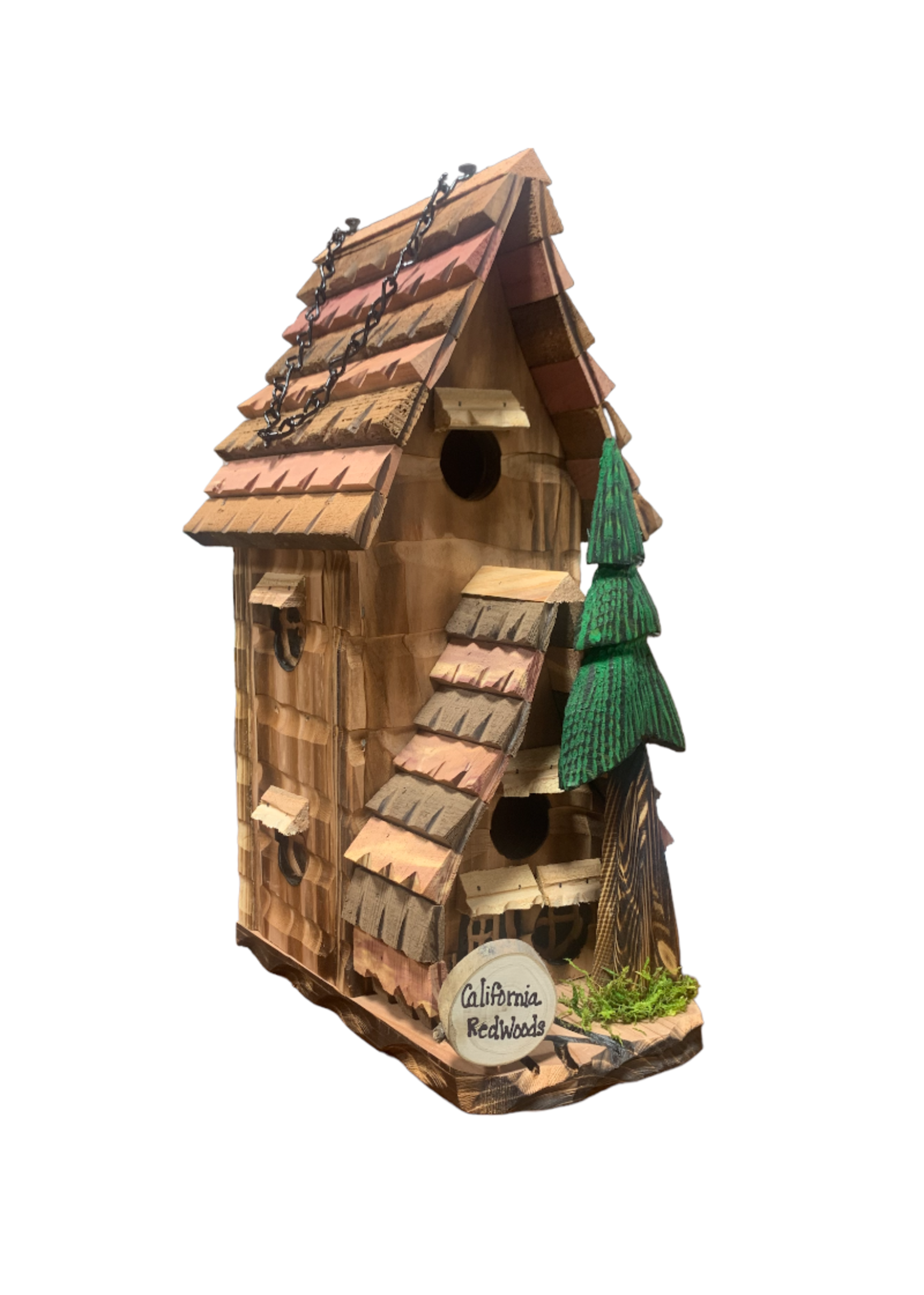 Made in Humboldt Redwood Birdhouse (Tear Drop - Large)