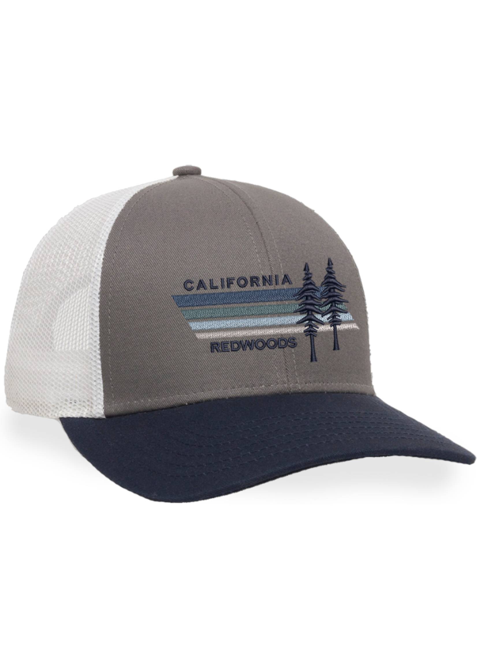 Hat - Cal Redwoods Trucker (White/Navy)