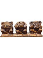 Wooden Monkeys (Hear/See/Speak No Evil)