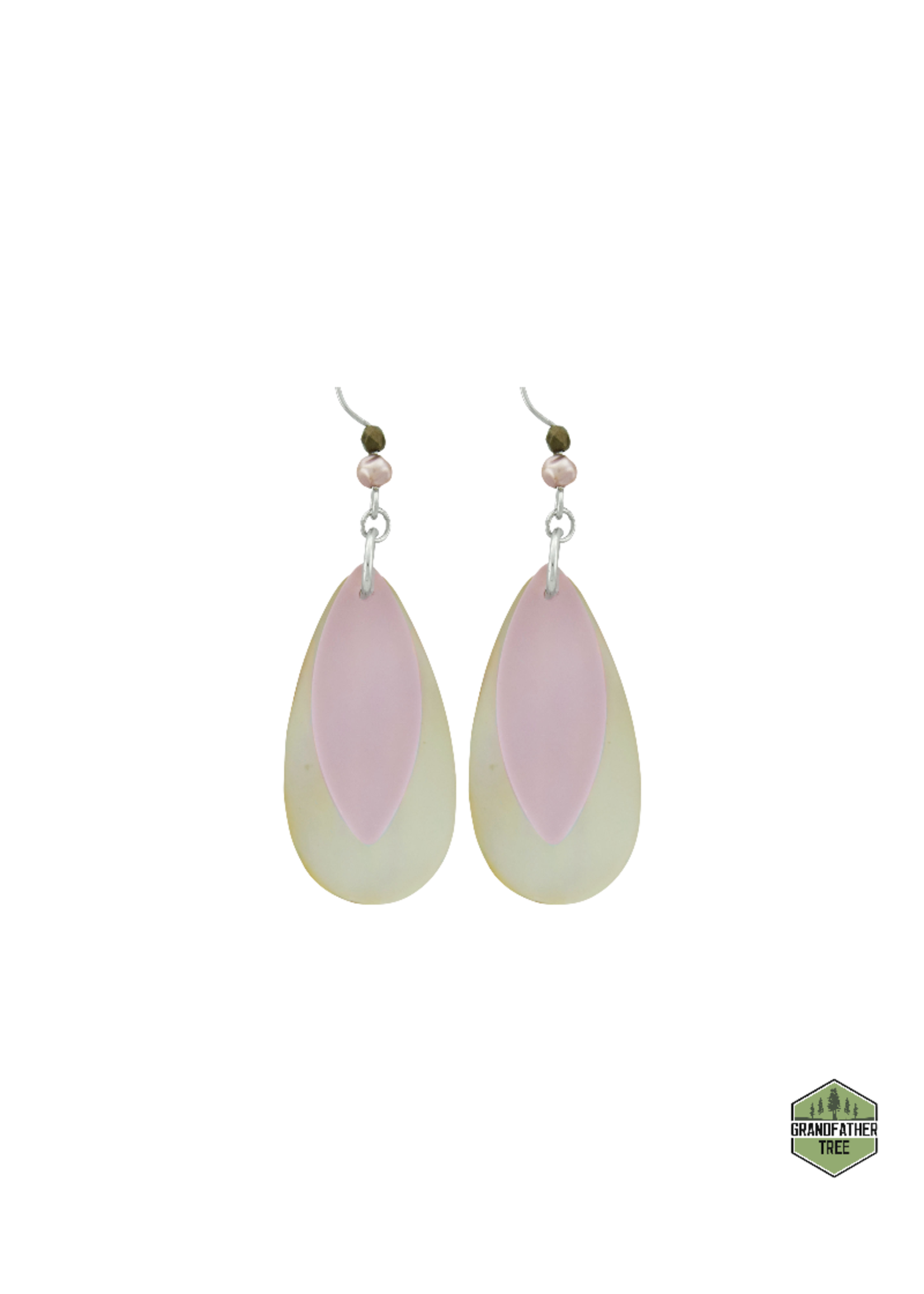 Nature's 1 (Sea Glass Spindle Earrings)