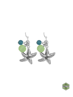 Nature's 1 (Sea Glass Starfish Earrings)